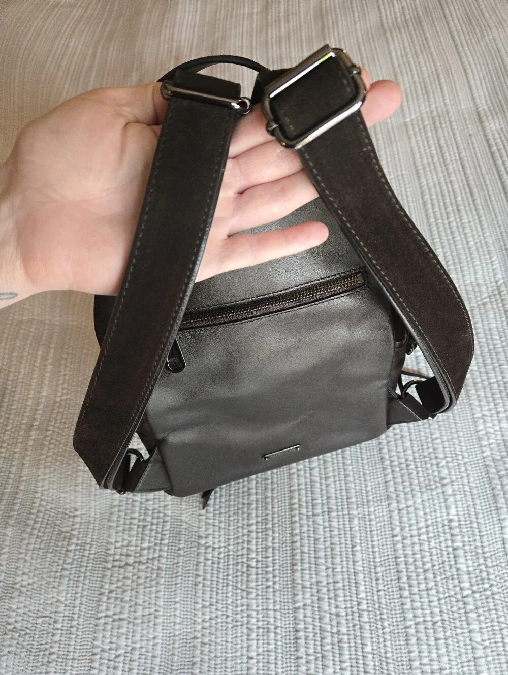 Rebecca Minkoff Brown Suede Backpack
